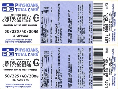 BUTALBITAL, ACETAMINOPHEN, CAFFEINE, AND CODEINE PHOSPHATE